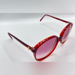 Vintage Plaza 2008 Burgundy Round Sunglasses Frames